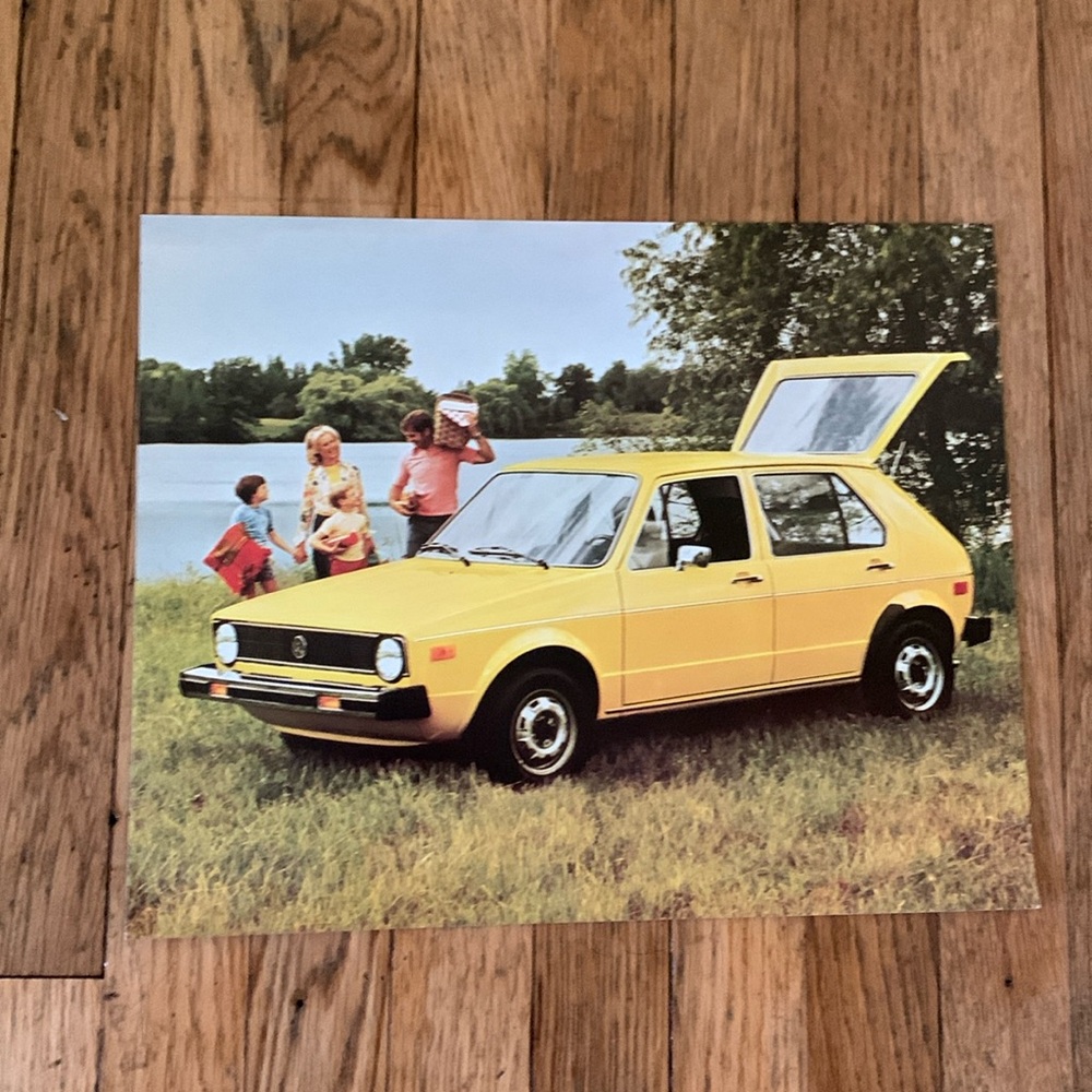 1976 Volkswagen Rabbit Information Sheet Brochure